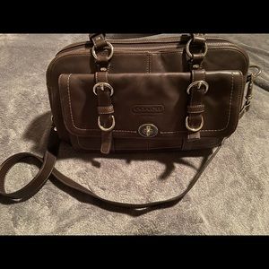 Coach brown leather bag